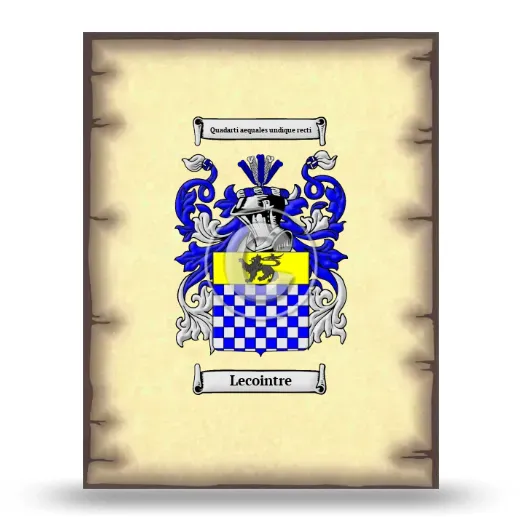 Lecointre Coat of Arms Print