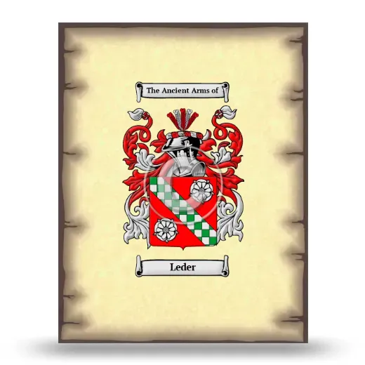 Leder Coat of Arms Print
