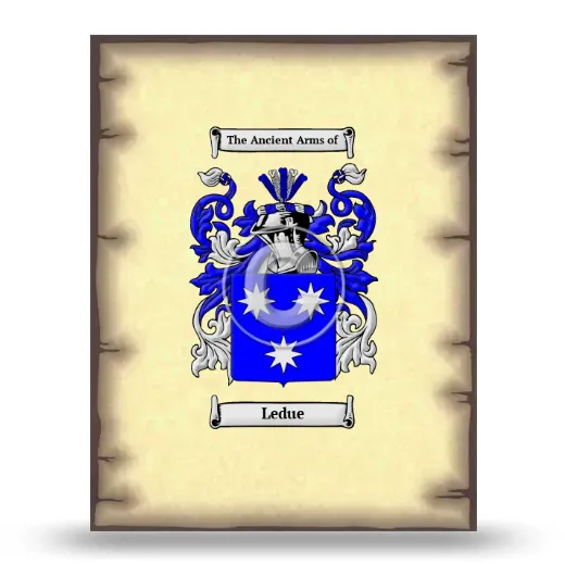 Ledue Coat of Arms Print