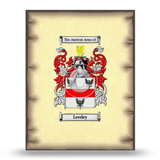 Leedey Coat of Arms Print