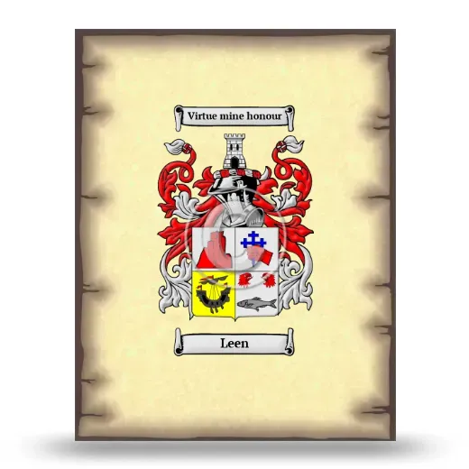 Leen Coat of Arms Print