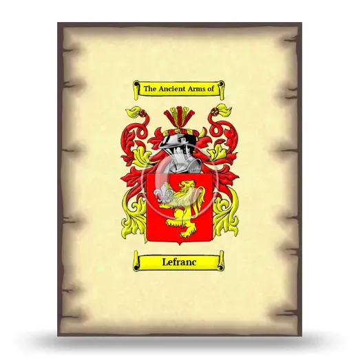 Lefranc Coat of Arms Print