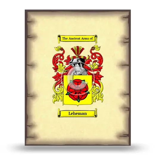 Leheman Coat of Arms Print