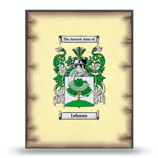 Lehman Coat of Arms Print