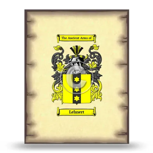 Lehnert Coat of Arms Print