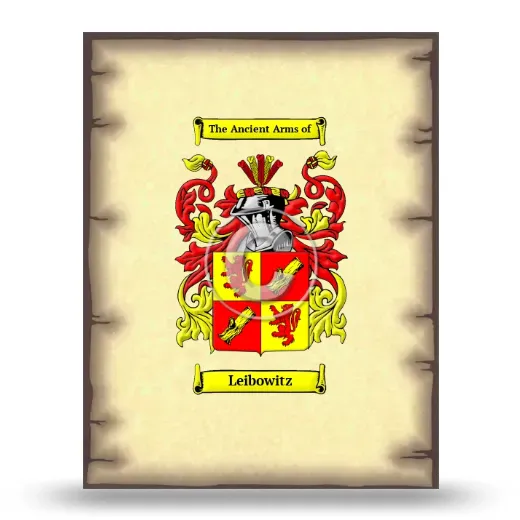 Leibowitz Coat of Arms Print