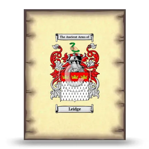 Leidge Coat of Arms Print