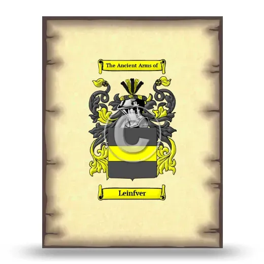 Leinfver Coat of Arms Print