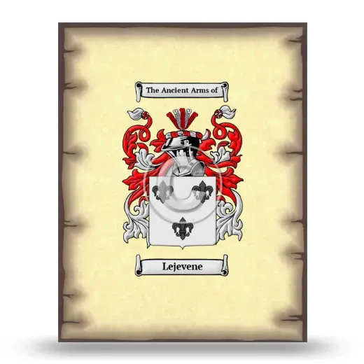 Lejevene Coat of Arms Print