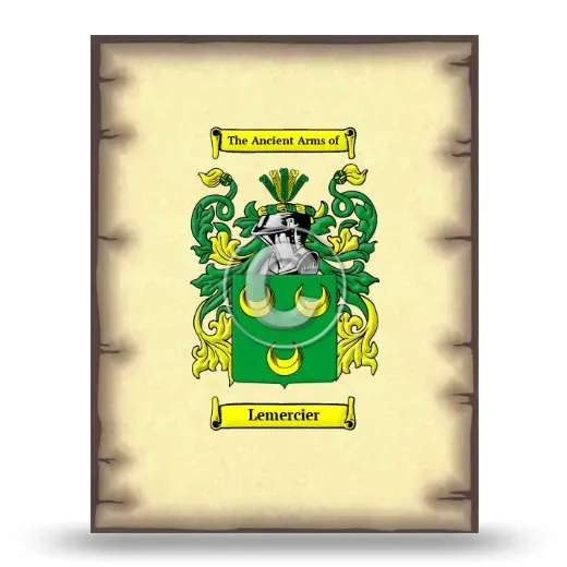Lemercier Coat of Arms Print