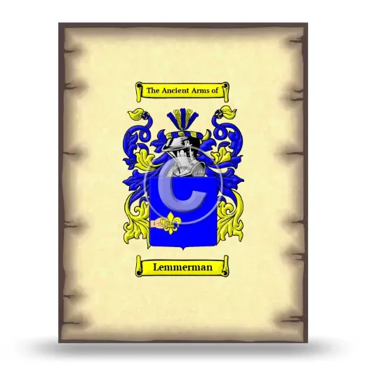 Lemmerman Coat of Arms Print