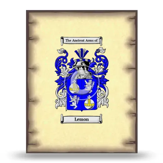 Lemon Coat of Arms Print