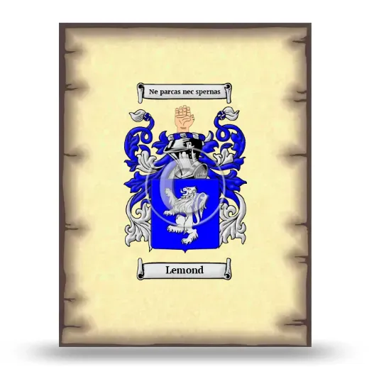 Lemond Coat of Arms Print