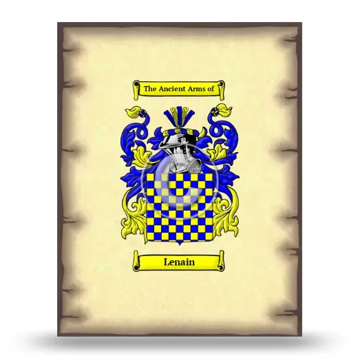 Lenain Coat of Arms Print