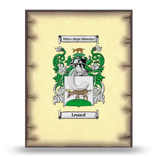 Lenard Coat of Arms Print