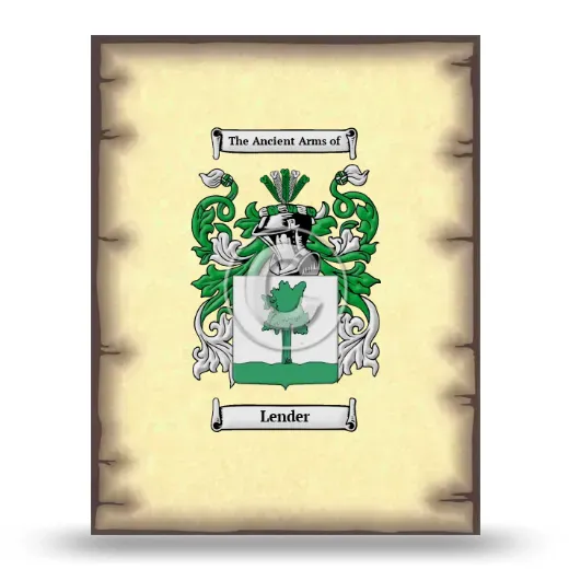 Lender Coat of Arms Print