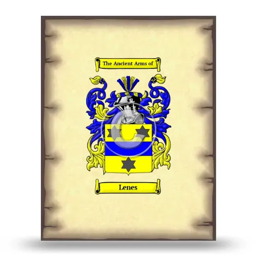 Lenes Coat of Arms Print