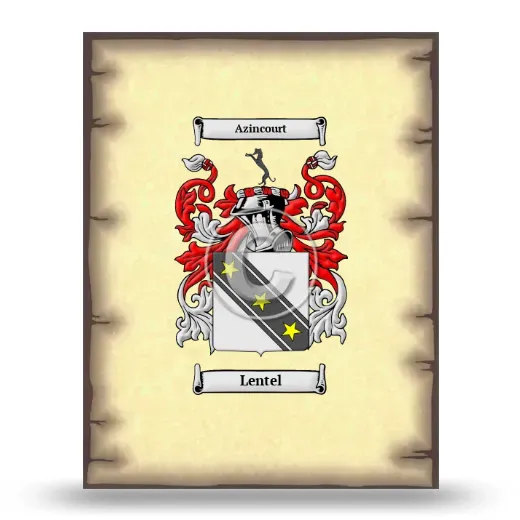 Lentel Coat of Arms Print