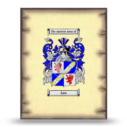 Leo Coat of Arms Print