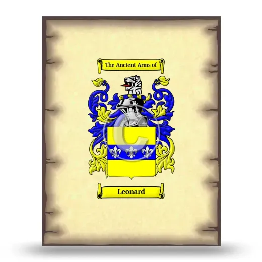 Leonard Coat of Arms Print
