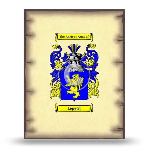 Lepetit Coat of Arms Print