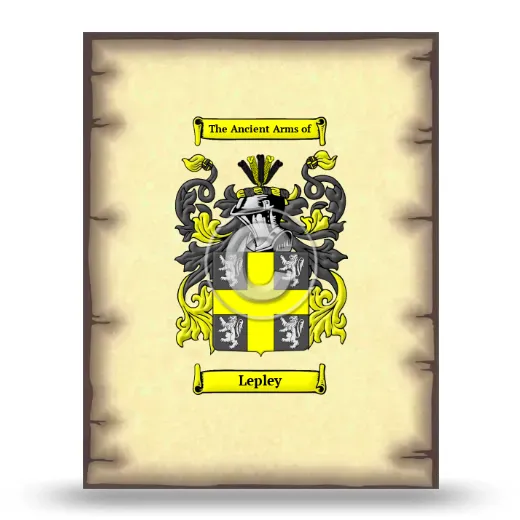 Lepley Coat of Arms Print
