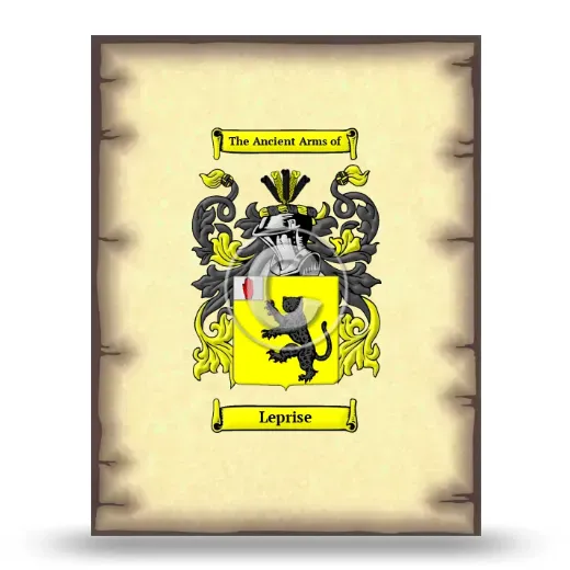 Leprise Coat of Arms Print