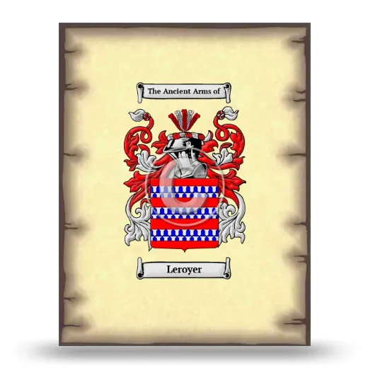 Leroyer Coat of Arms Print