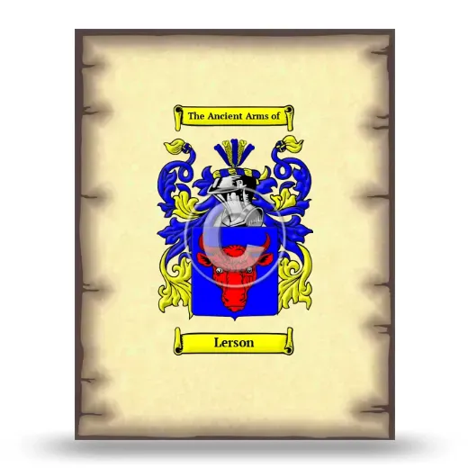 Lerson Coat of Arms Print