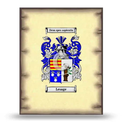Lesage Coat of Arms Print