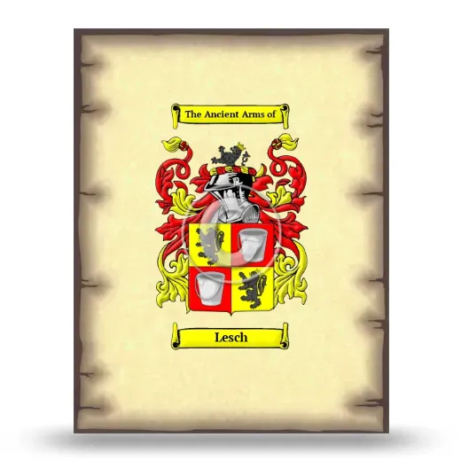 Lesch Coat of Arms Print