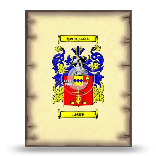 Lesire Coat of Arms Print