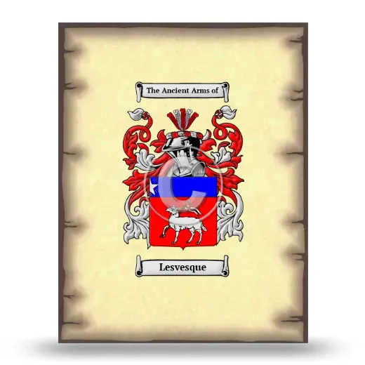 Lesvesque Coat of Arms Print