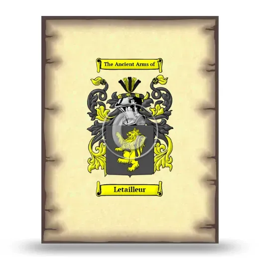 Letailleur Coat of Arms Print