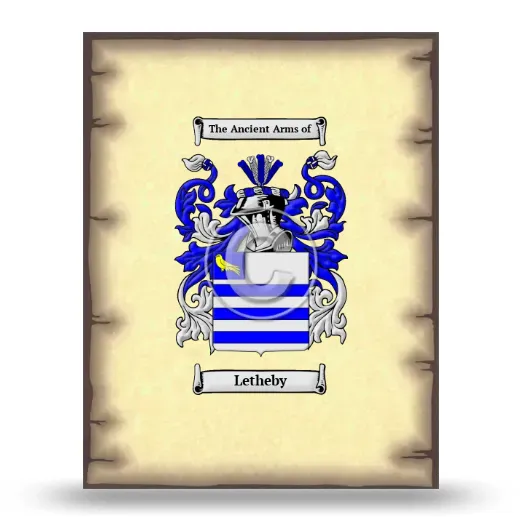 Letheby Coat of Arms Print