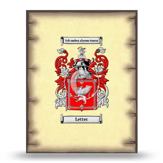 Letter Coat of Arms Print