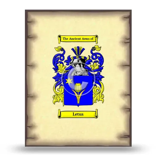 Letus Coat of Arms Print