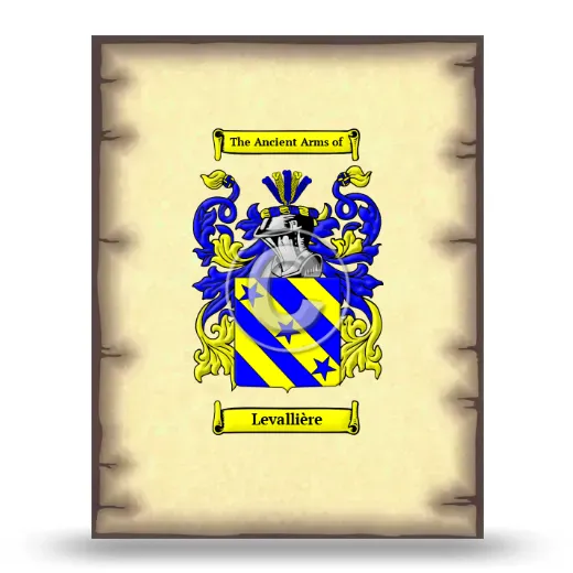 Levallière Coat of Arms Print