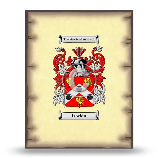Lewkin Coat of Arms Print