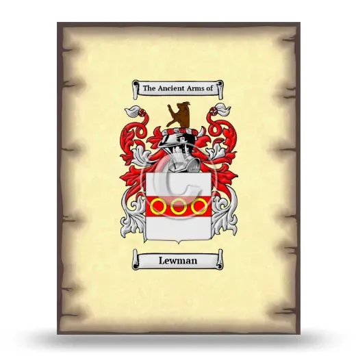 Lewman Coat of Arms Print