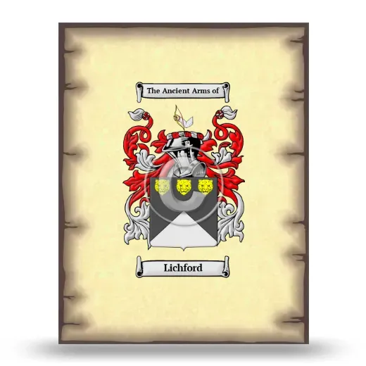 Lichford Coat of Arms Print
