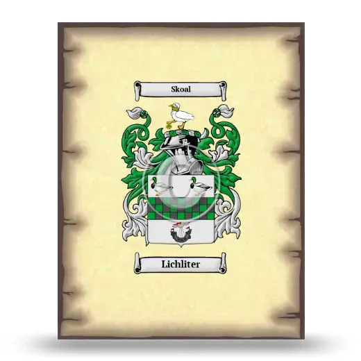 Lichliter Coat of Arms Print