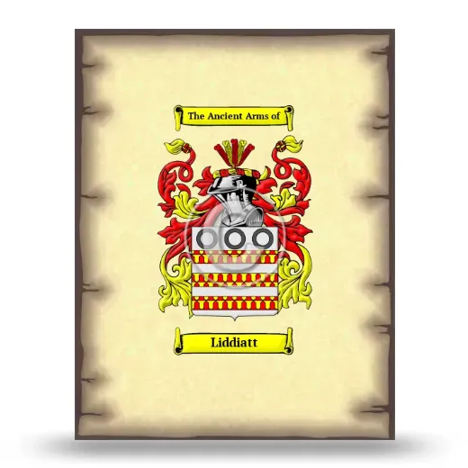 Liddiatt Coat of Arms Print