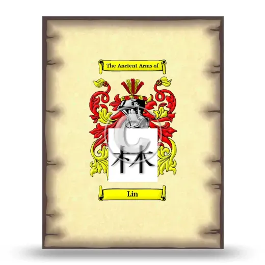 Lin Coat of Arms Print