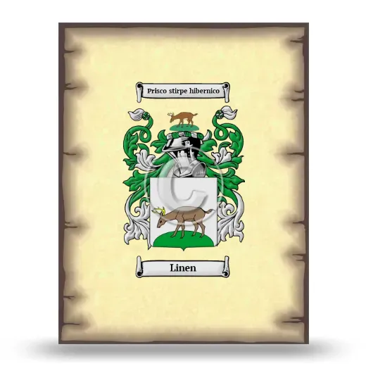 Linen Coat of Arms Print