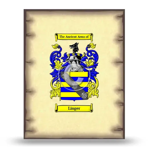 Linger Coat of Arms Print