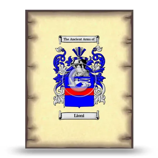 Lioni Coat of Arms Print