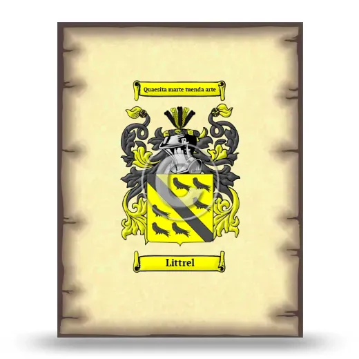 Littrel Coat of Arms Print