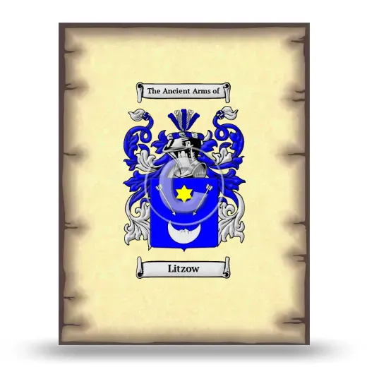 Litzow Coat of Arms Print