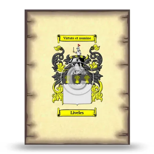 Liveles Coat of Arms Print